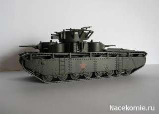 72 T 35 Soviet TANK model Die cast & 18 Magazine Russian Tanks 