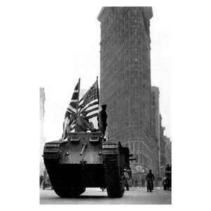  British Tank on Fifth Avenue   12x18 Gallery Wrapped 