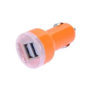   Mini Dual Ports USB Car Charger Adapter For Apple iPhone 4G/ iPod
