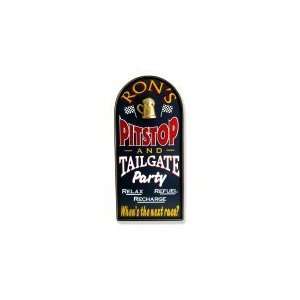  Racing Pit Stop and Tailgate Party Personalized Sign 