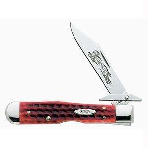  Case Cheetah Club Pocket Knife (with Worn Old Red Handle 