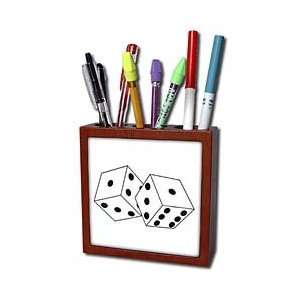  Janna Salak Designs Bunco   Black and White Die   Dice 