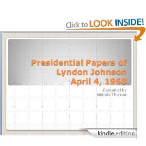 Presidential Papers of Lyndon Johnson Daily Diary April 4, 1968 