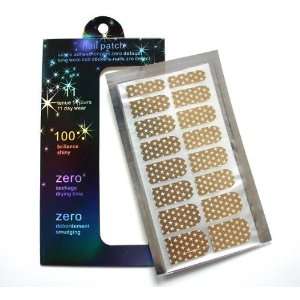  3D Metallic Nail Patch Foil Stickers (Gloden Stars 