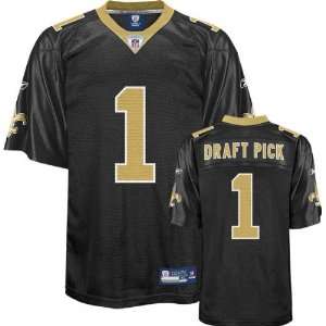 New Orleans Saints Jersey Reebok Black 2010 #1 Draft Pick Replica New 