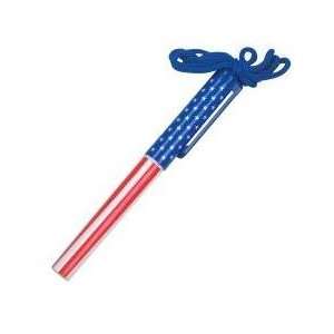  4th of July USA Flag Pen Necklace 5 inch (3 Dozen 