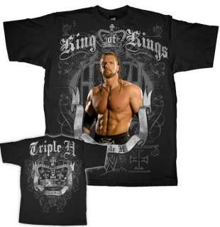 TRIPLE H King of Kings Stand Alone WWE T shirt New  