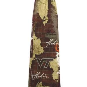    Virginia Tech Brick Pattern Silk Necktie