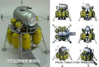 Altair Lunar Surface Access Module Wood Model Reg FS  