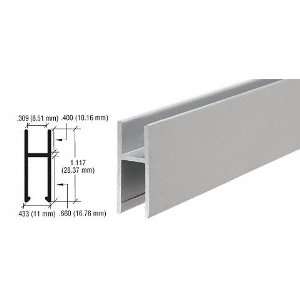  CRL Satin Anodized Aluminum MC610 H Bar   12 ft long 
