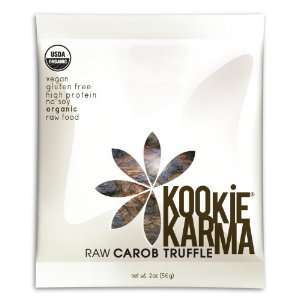 Raw Carob Truffle   12 Pack   2 ounce Kookies  Grocery 