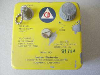 Victoreen Jordan Dosimeter Charger V 750 Model 5b  