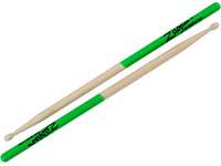 Zildjian Drum Sticks 5A MAPLE Green DIP Drumsticks 3PR  