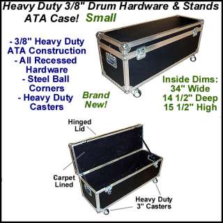 Drum Hardware & Stands ATA Case   3/8 w/Wheels Small  