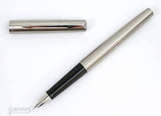 Parker Jotter Fountain Pen, Stainless Steel, Medium Nib  
