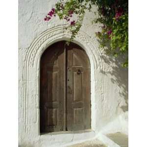 Traditional Arched Doorway, Lindos Town, Rhodes, Dodecanese Islands 