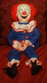 HAUNTED Ventriloquist Doll EYES FOLLOW YOU Creepy Clown Dummy Puppet 