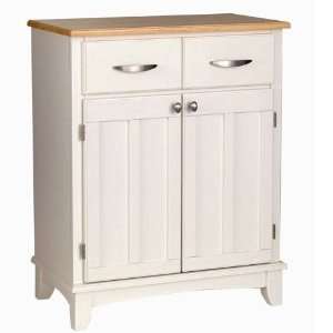  Gridley White Buffet w/ Wood Top