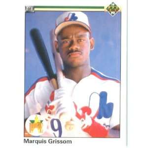  1990 Upper Deck #9 Marquis Grissom RC   Montreal Expos (RC 