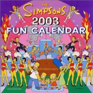   Simpsons 2002 & 2003 Fun Calendars [lot of 2] Matt Groening Books