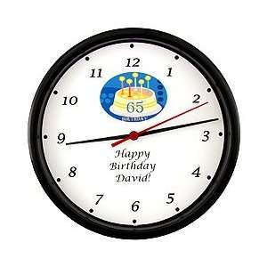  65th Birthday Gift Personalized 65th Birthday Clock