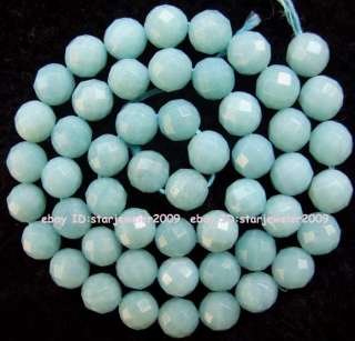 8mm Beautiful ite Round Faceted Gemstone Beads 15  