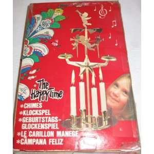  The Happy Time Vintage Angel Candle Chimes in Original Box 