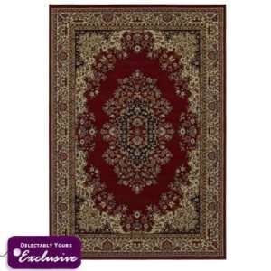  Quick Ship Burgundy Claret Red Traditional Kerman Style Area 