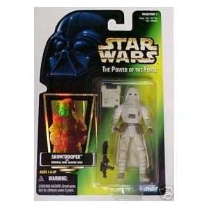   POTF Green Card Hologram Snowtrooper with Imperial Issue Blaster Rifle