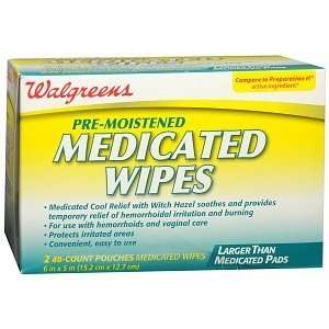   Pre Moist Medicated Wipes, 96 ea Health 