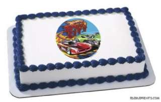 Hot Wheels   Speed City Edible Image Icing Cake Topper  