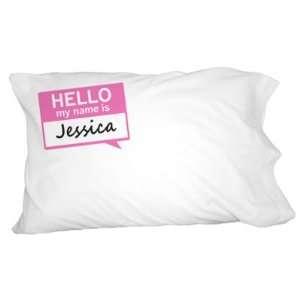  Jessica Hello My Name Is Novelty Bedding Pillowcase Pillow 