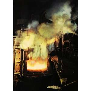   Arc Metal Furnace Industry   Original Color Print