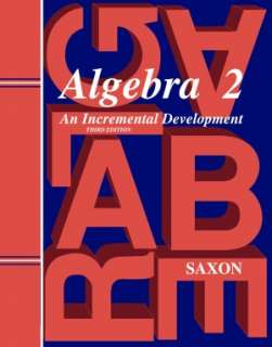   Saxon Algebra 2, 3rd Edition Homeschool Kit by Saxon 