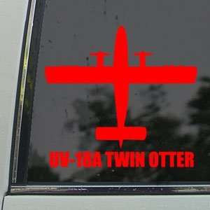  UV 18A TWIN OTTER Red Decal Military Soldier Car Red 