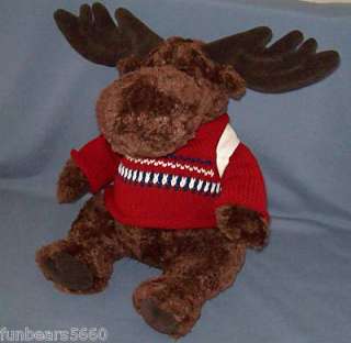 CLOSEOUT MOOSE Sweater w/American Eagle Backpack Large 17 Plush By 