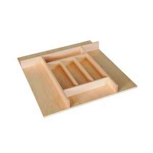  Trimmable Wood Silverware Tray Organizer, 20 x 22 