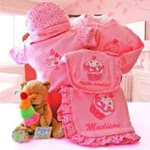  Cashmere Bunny Personalized Baby Girl Bakery Gift Set 