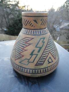 Antique Wilhelm Schiller Son Native American Indian Style Art Pottery 