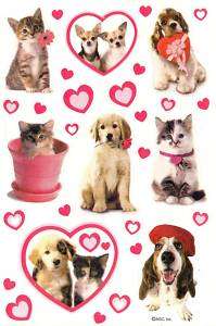 American Greetings Valentines Day Cats & Dogs Stickers  