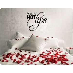 For You Hot Lips Valentines Day Saying Wall Decal Decor Words Large 