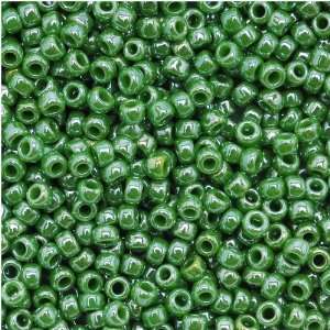 Toho Round Seed Beads 11/0 #130 Opaque Lustered Mint Green 8 Gram 