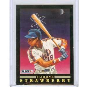  1991 FLEER DARRYL STRAWBERRY #12 OF 12, NEW YORK METS 