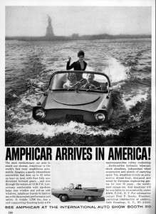 1960 Amphicar Arrives Original Rare Ad  