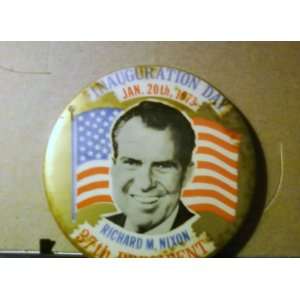  Nixon Inauguration Day Campaign Button 