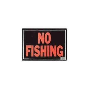  NO FISHING METAL Sign 10 X 14 