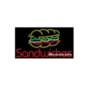  LED Sign, Sandwiches Sign, Multicolor