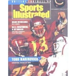  Todd Marinovich autographed Sports Illustrated Magazine (USC 