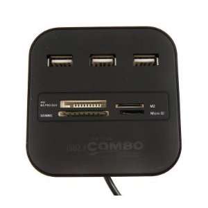  3 Port USB 2.0/1.1 Hub + MS/MS PRO DUO/SD/MMC/M2/Micro SD 