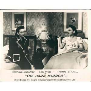  DARK MIRROR OLIVIA DEHAVILLAND ORIGINAL UK LOBBY CARD 
